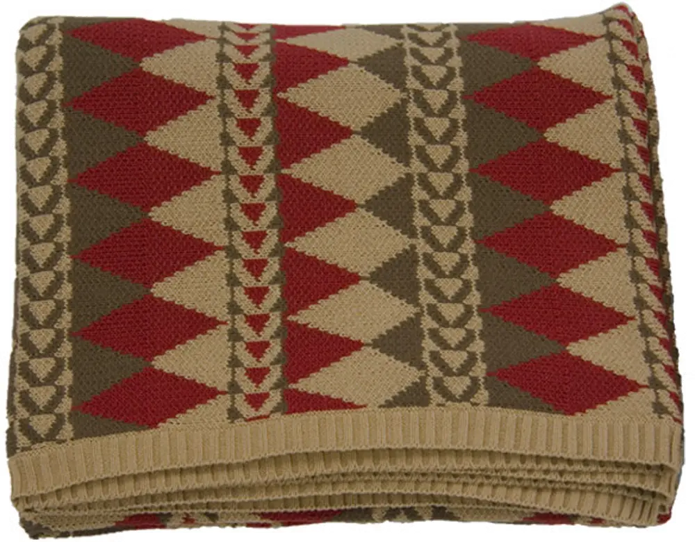 Diamond Navajo Luxury Knitted Throw-1