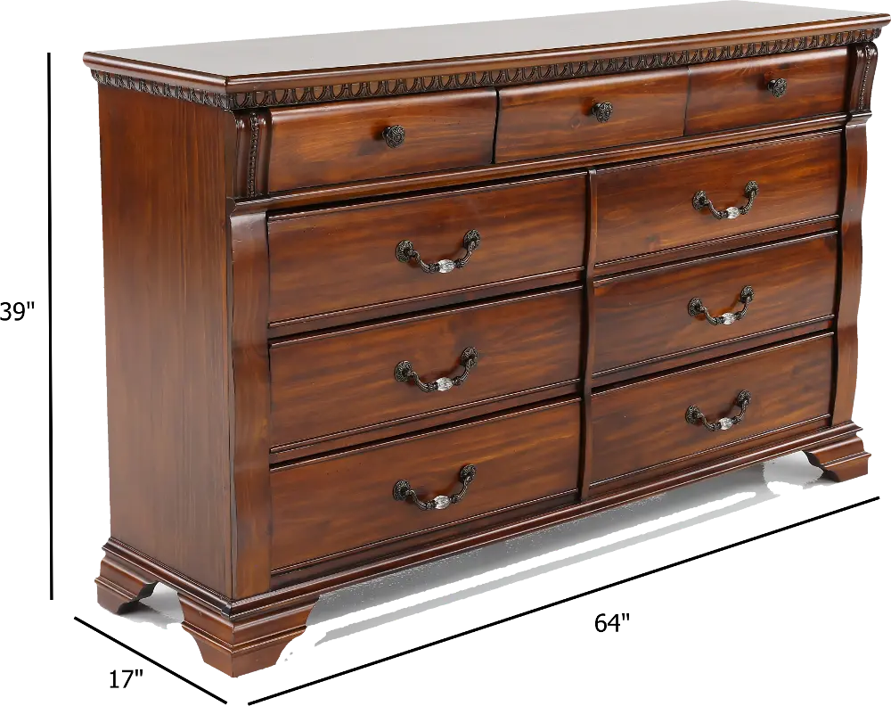 Isabella Dark Cherry Dresser-1