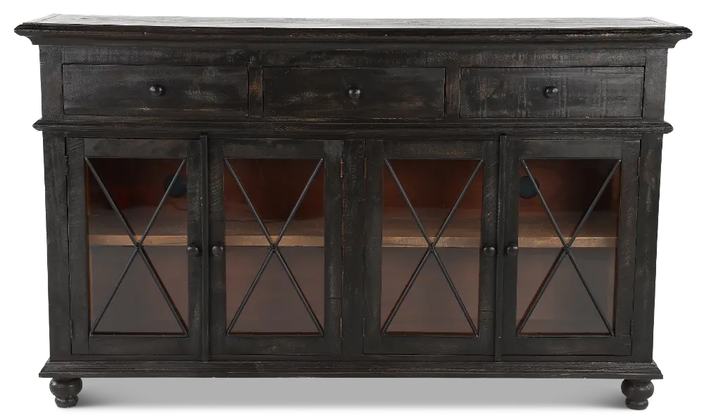 Vintage Brown Dining Room Sideboard-1