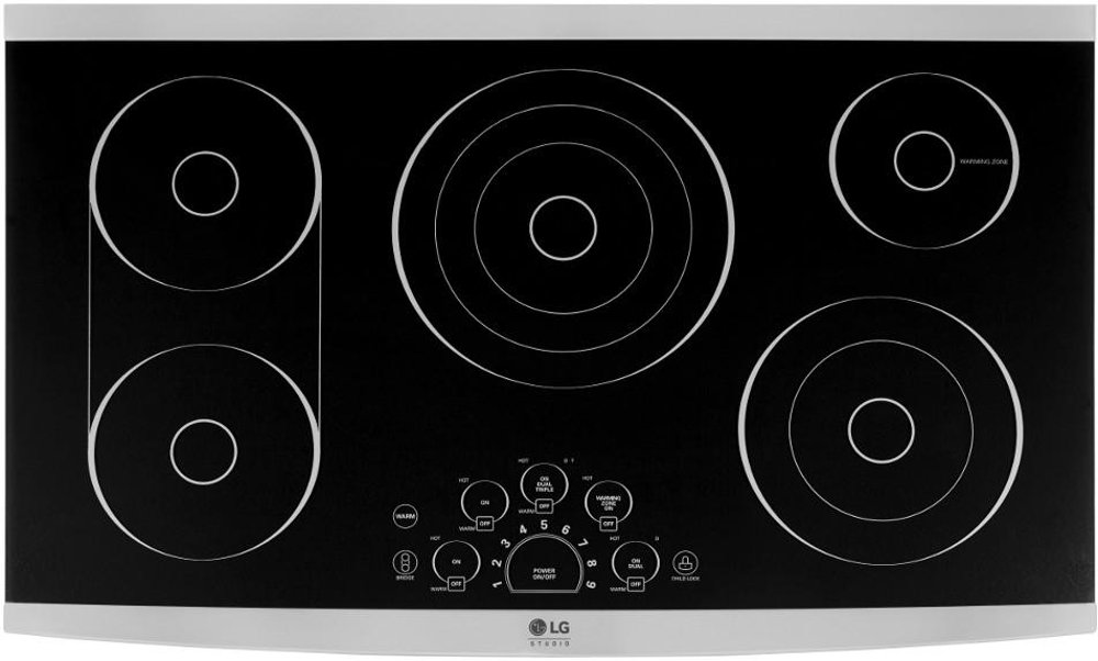 LG Sudio 36 Inch Smoothtop Electric Cooktop - Stainless Steel