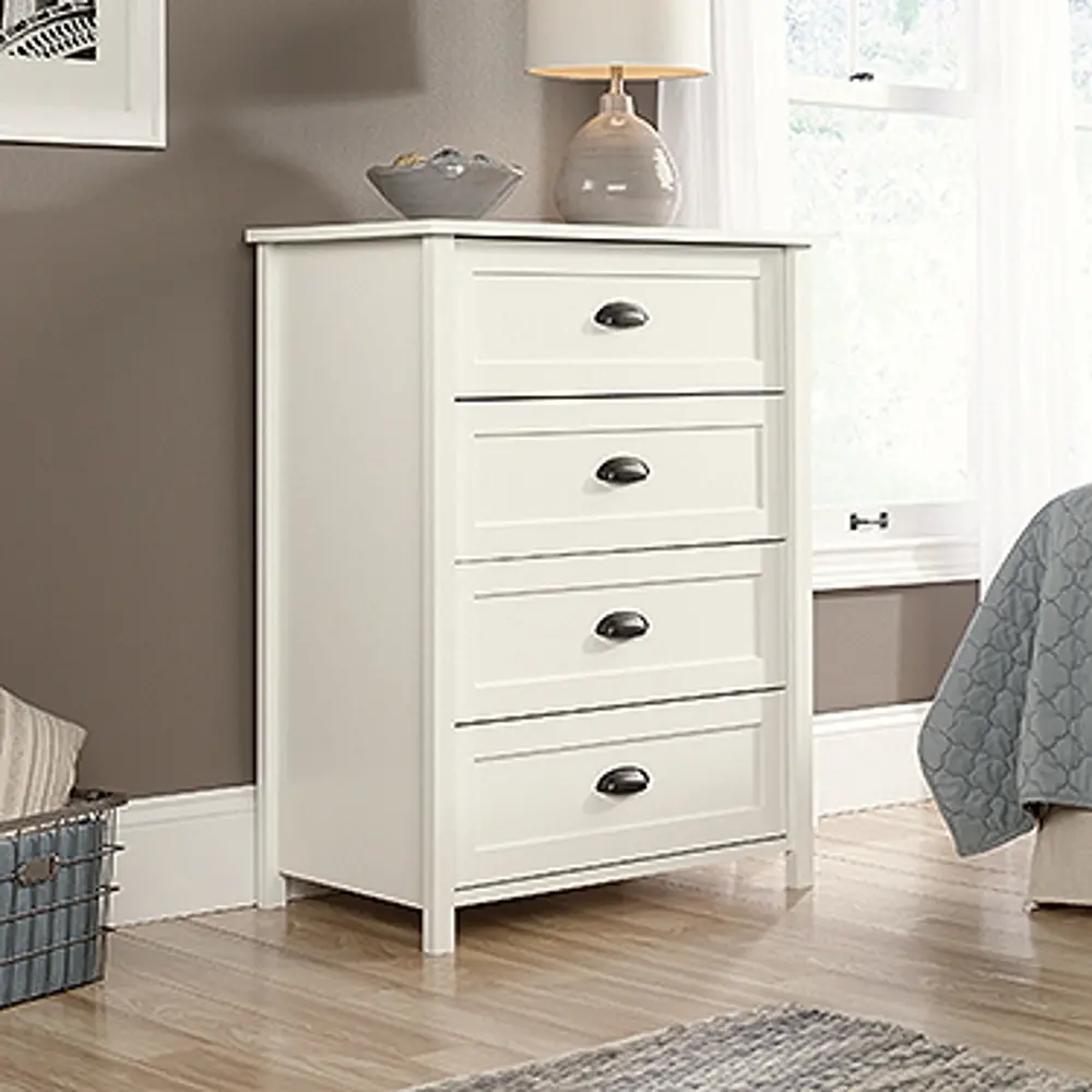Soft White 4-Drawer Chest - County Line-1