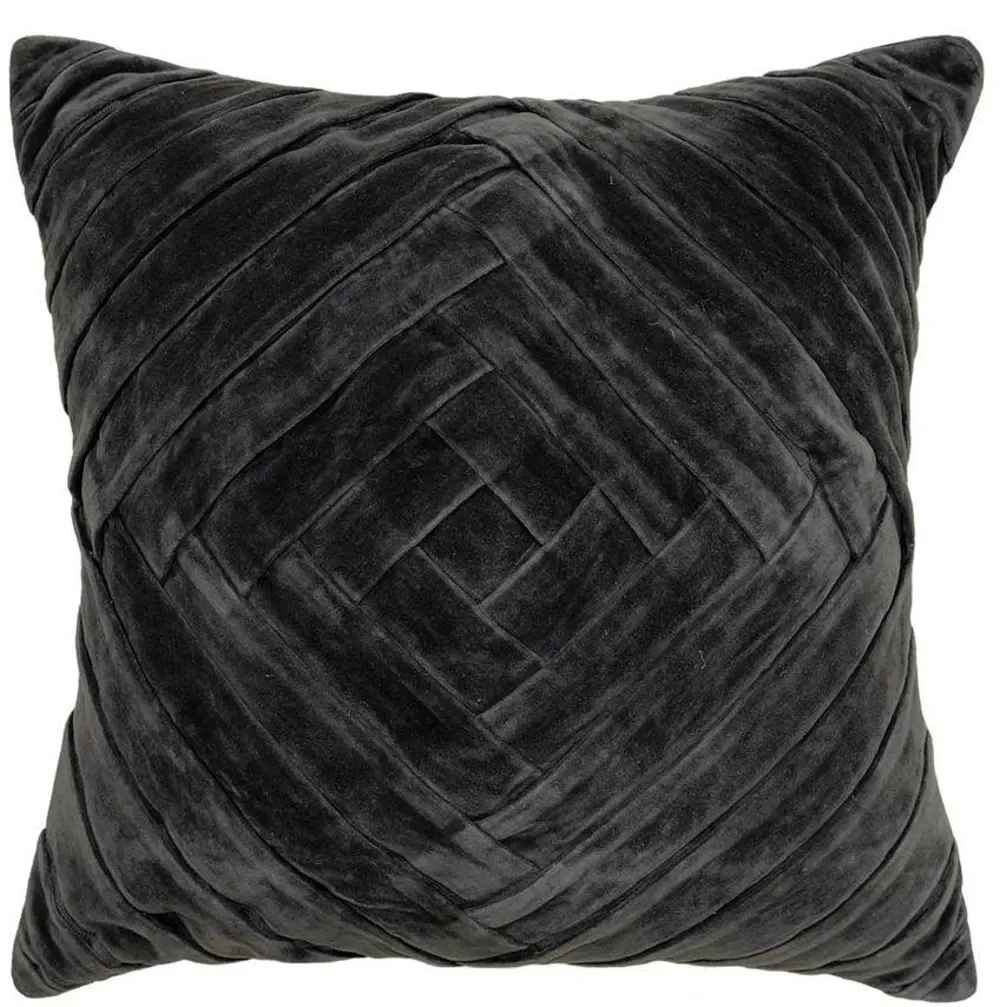 Charcoal Throw Pillow-1