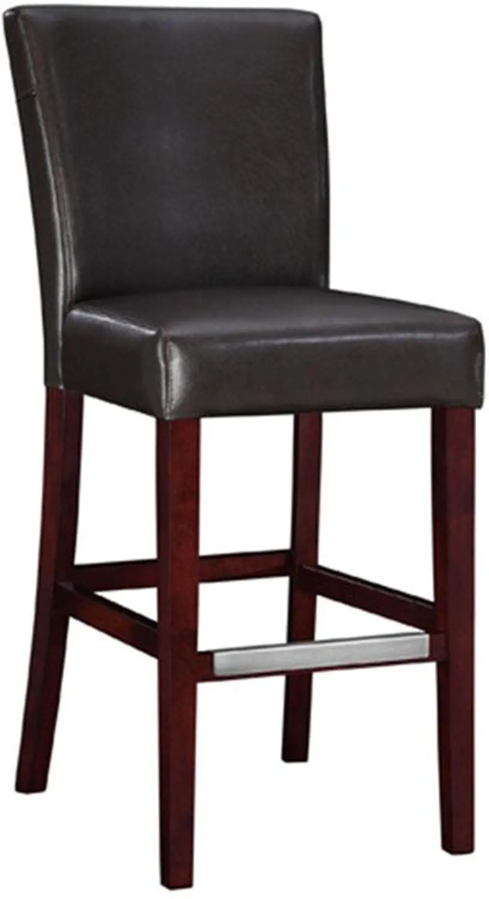 Big and Tall Brown Back to Back Scroll Bar Stool-1