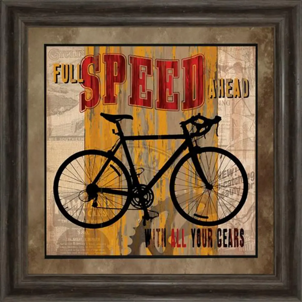'Full Speed Ahead' Framed Wall Art-1