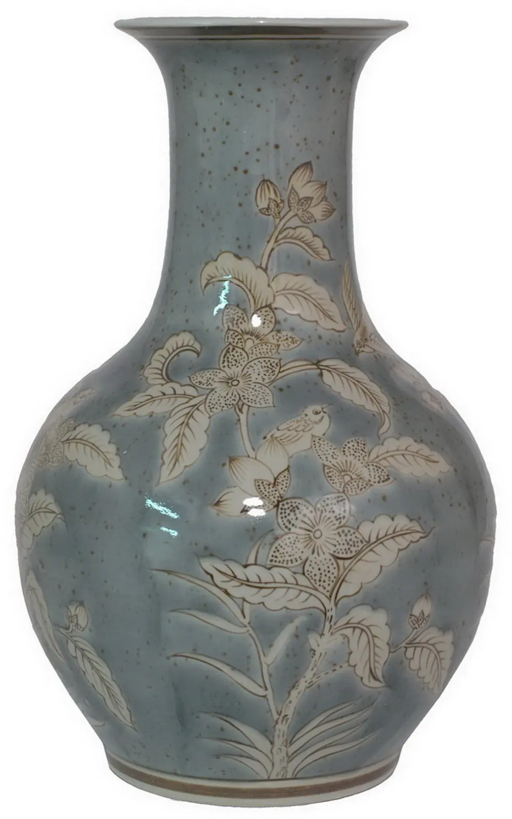 Light Blue Ceramic Vase-1
