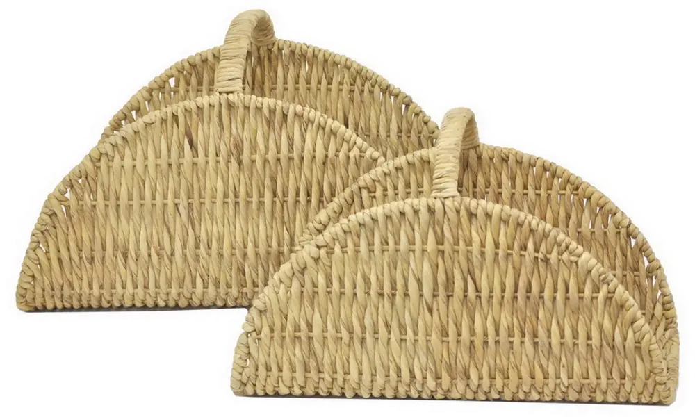 25 Inch Water Hyacinth Basket with Handle-1