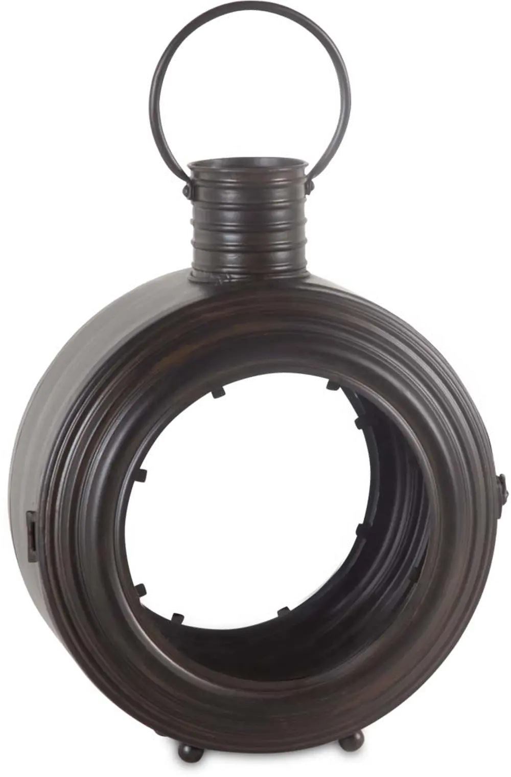 21 Inch Metal and Glass Porthole Lantern-1