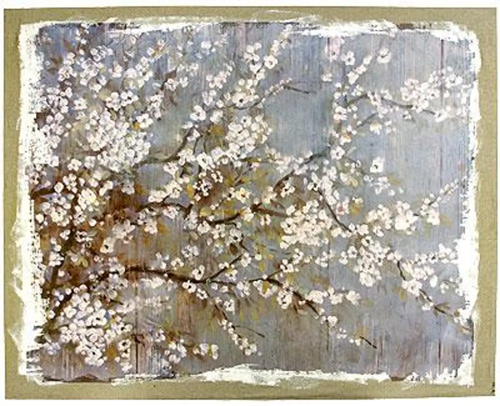 Cherry Blossoms Canvas Wall Art-1