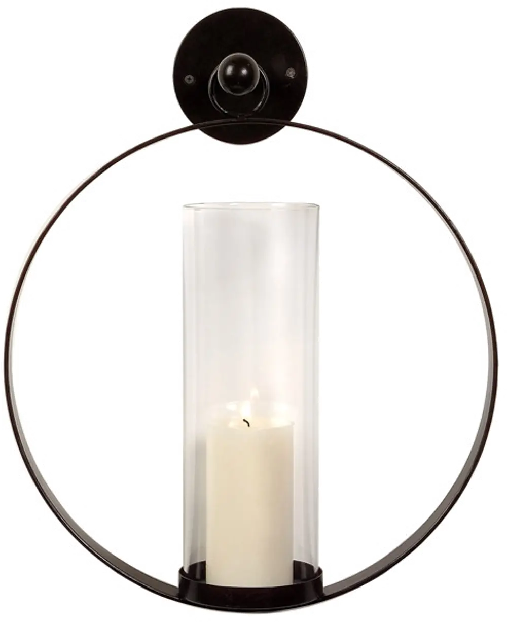 Round Wall Hanging Candle Holder-1
