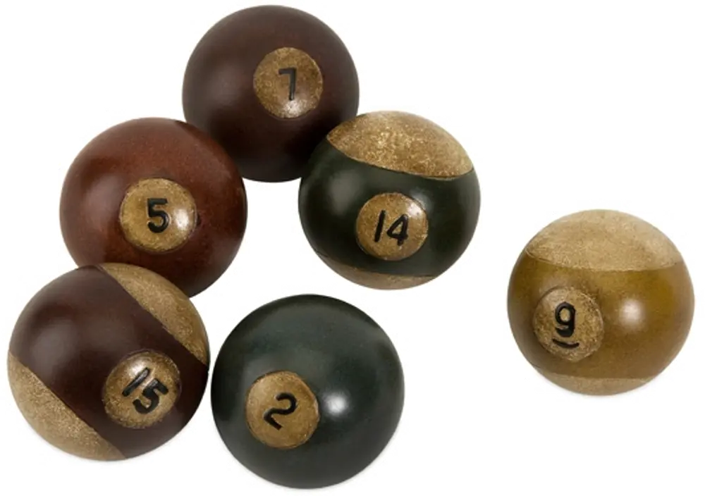 Assorted Antique Pool Balls-1