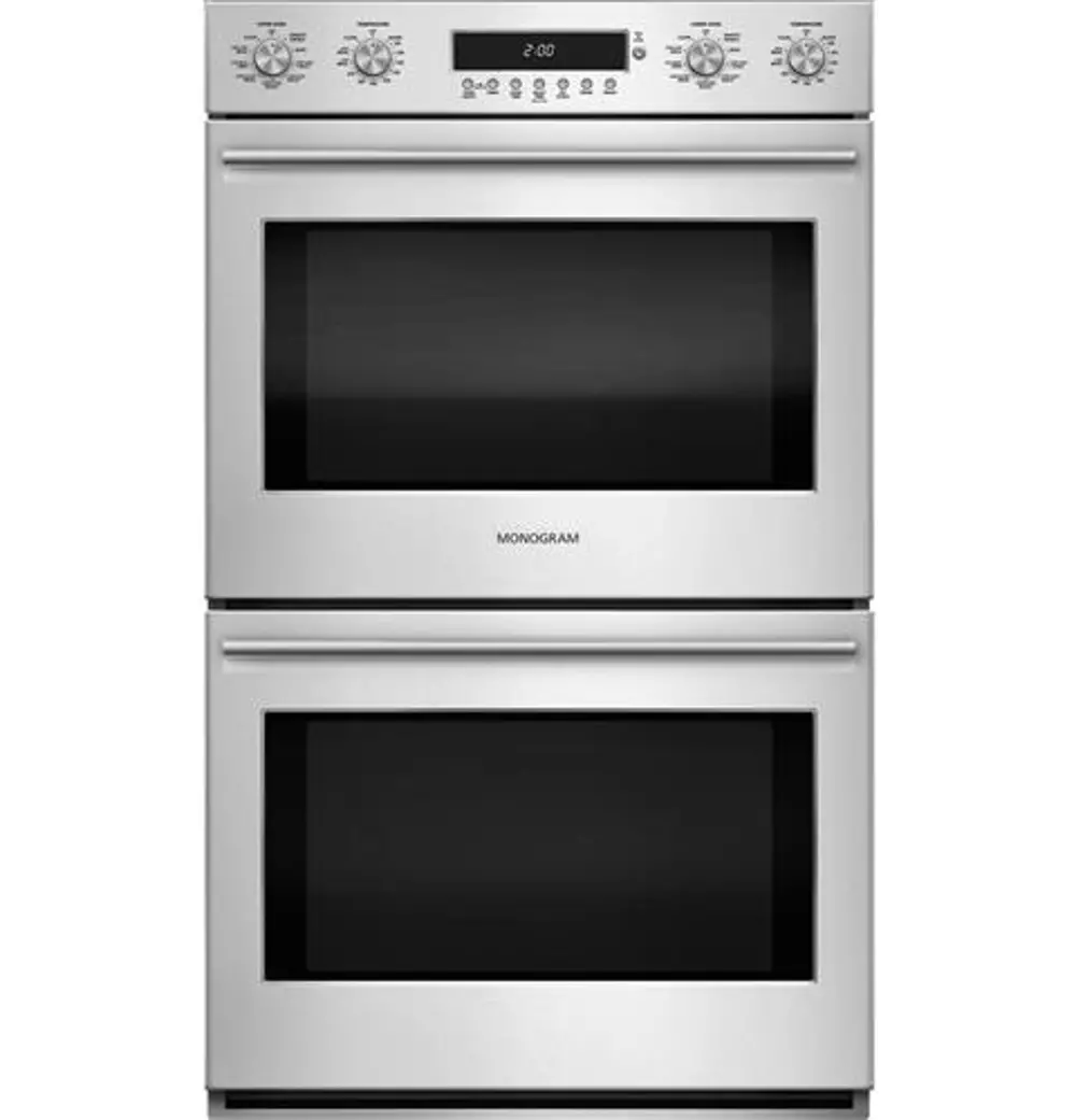 ZET2SHSS Monogram 30 Inch Smart Convection Double Wall Oven - 10.0 cu. ft. Stainless Steel-1