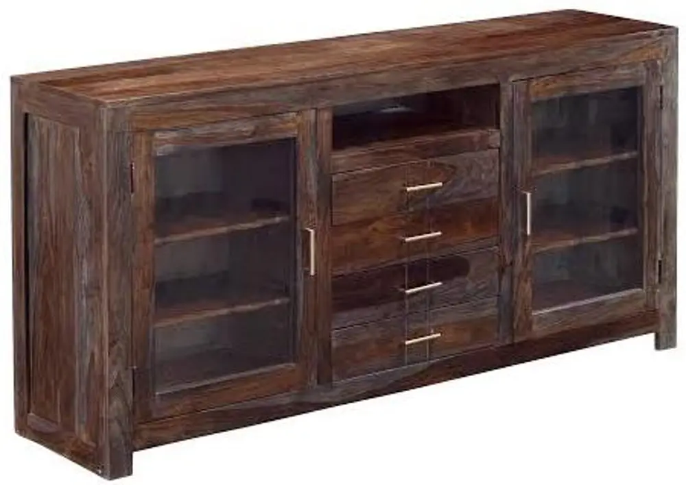 68246 67 Inch Rustic Brown TV Stand - Grayson Collection-1