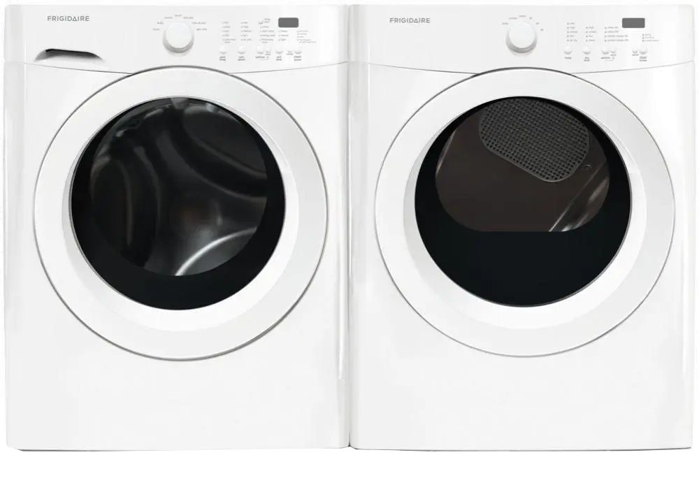 WW-50005000-ELE Frigidaire Washer and Electric Dryer Set - White-1