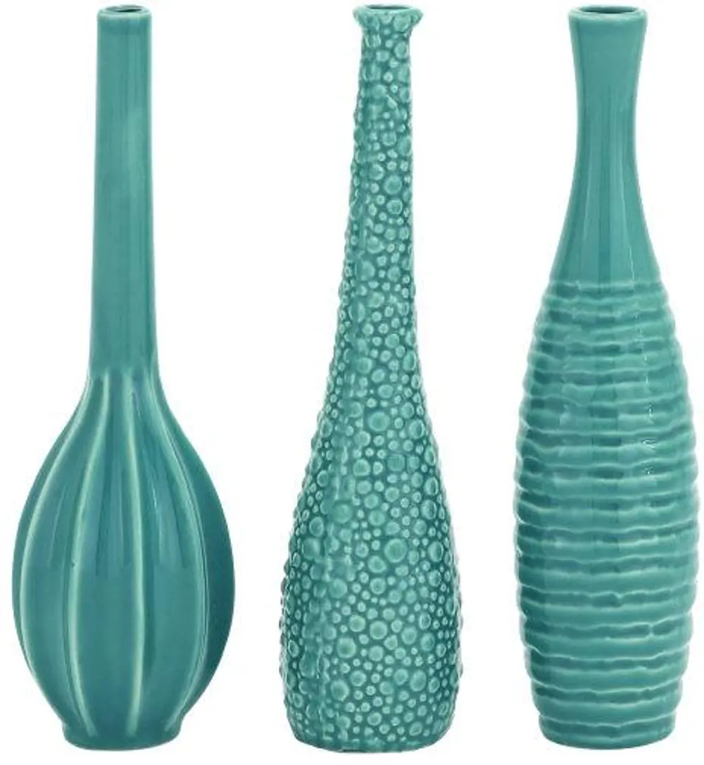 Assorted 12 Inch Blue Ceramic Vase-1