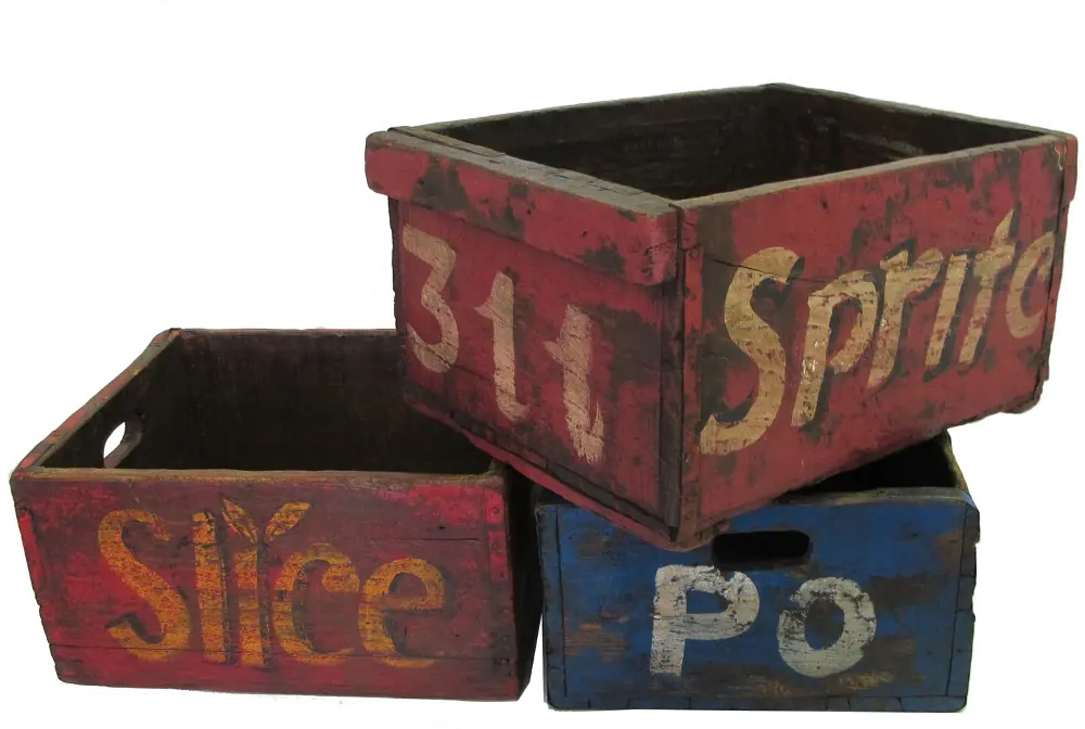 Assorted Painted Mill Box-1