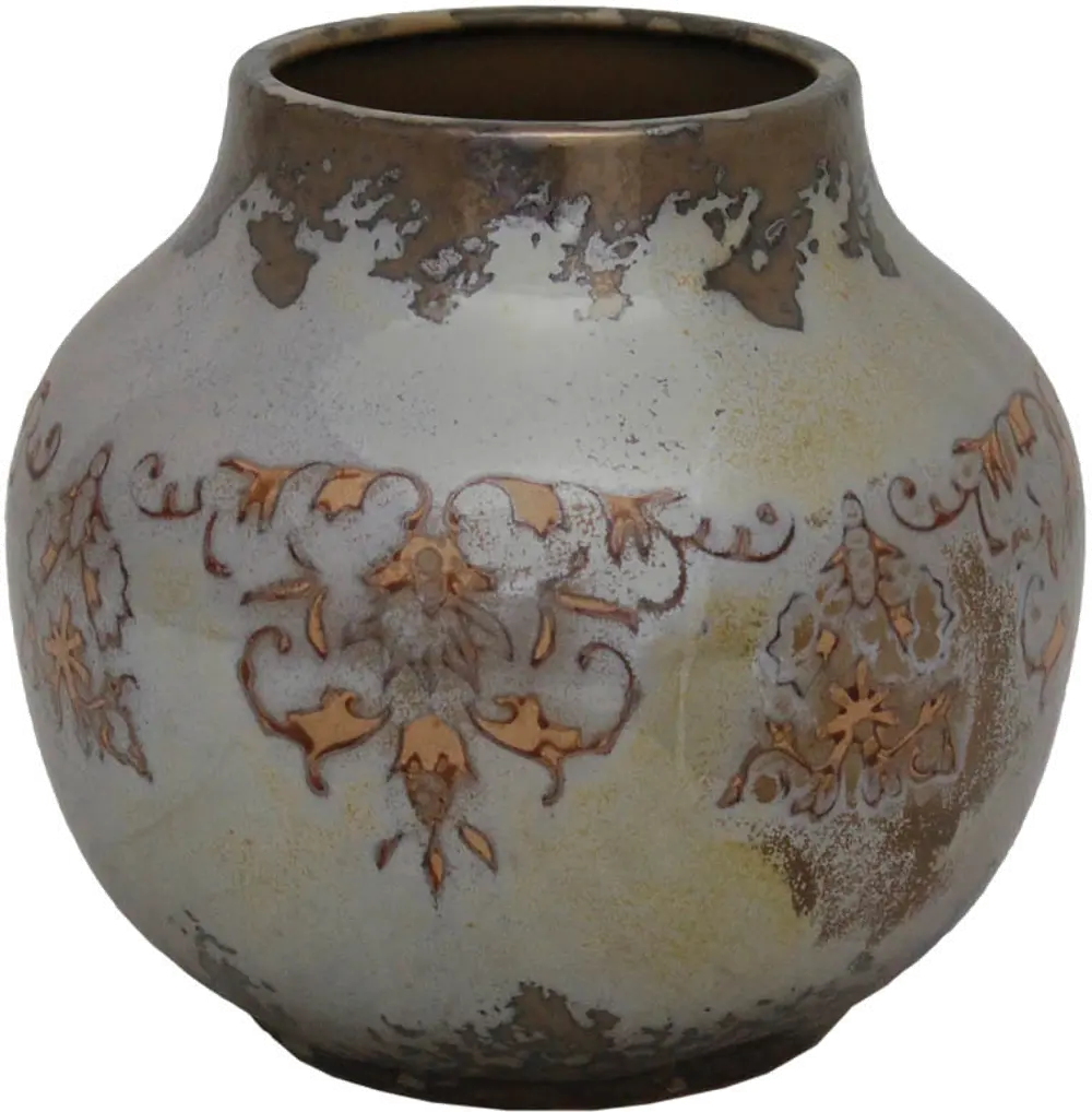8 Inch Short Neck Ceramic Vase-1