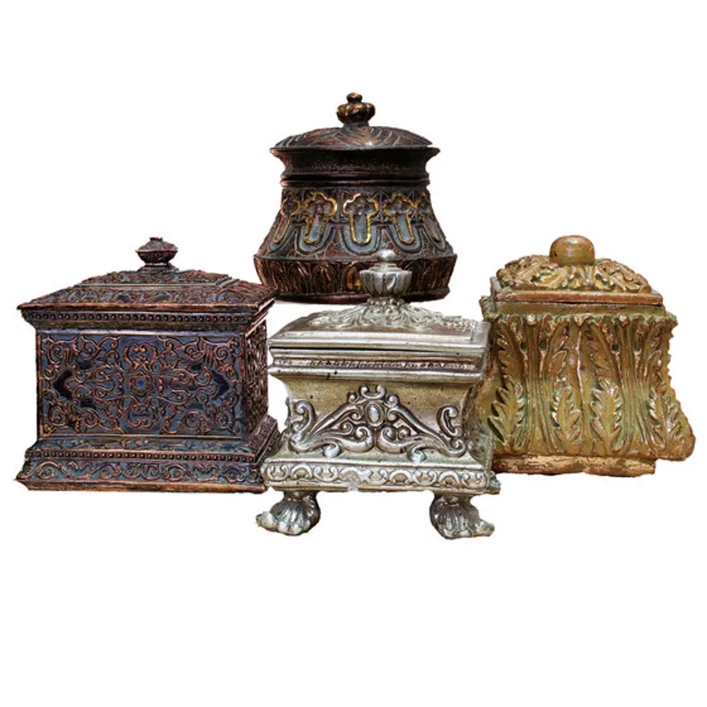 Assorted Ornate Resin Jewelry Box-1
