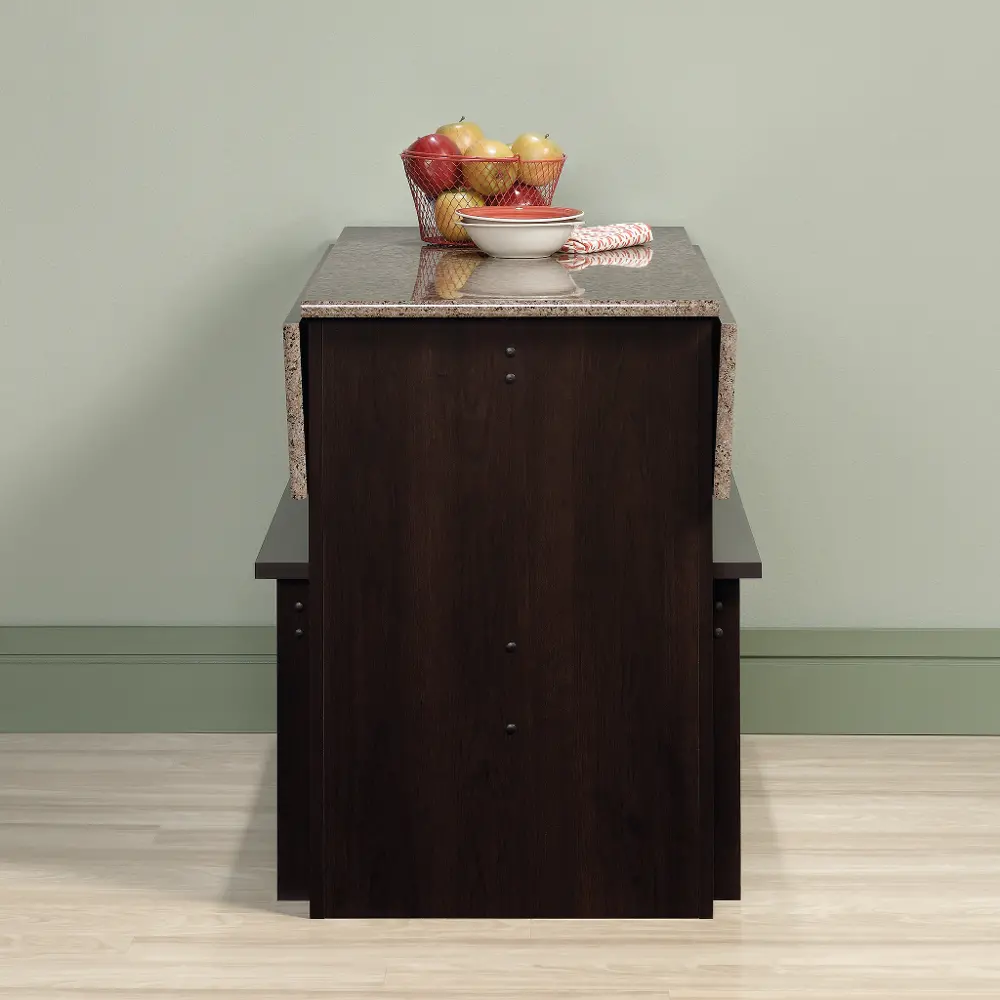 Brown 3 Piece Dining Set with Benches - Beginnings-1