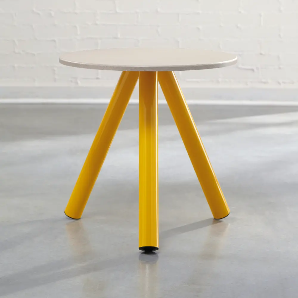 Yellow Saffron Side Table - Soft Modern-1