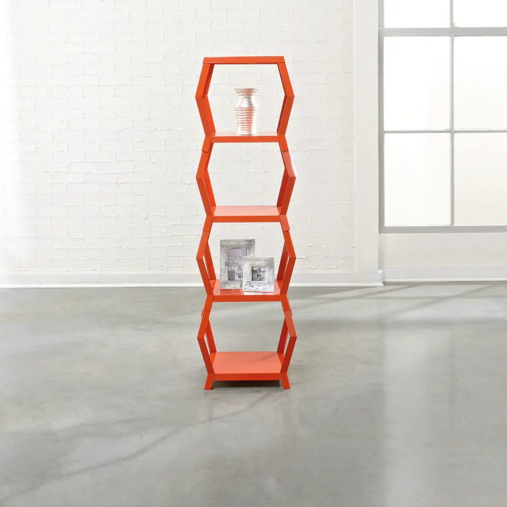 Orange Blush Tower Etagere - Soft Modern -1
