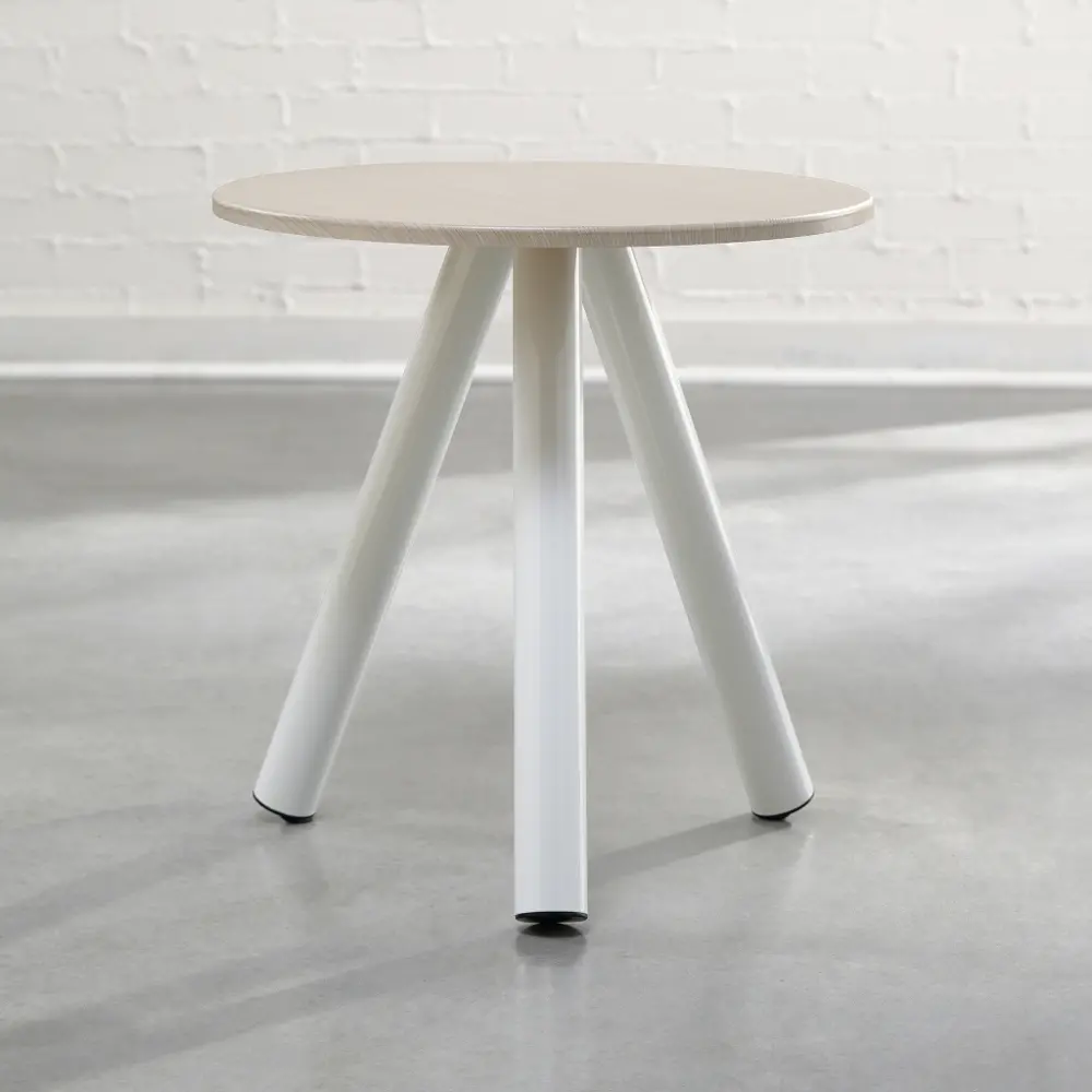 Arctic White Side Table - Soft Modern -1