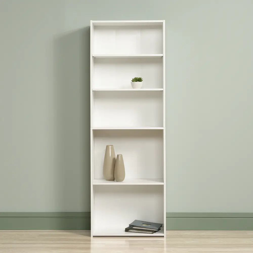 Soft White 5-Shelf Bookcase - Beginnings -1