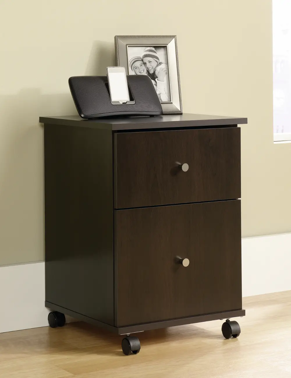 Cinnamon Cherry 2 Drawer File Cabinet - Office-1