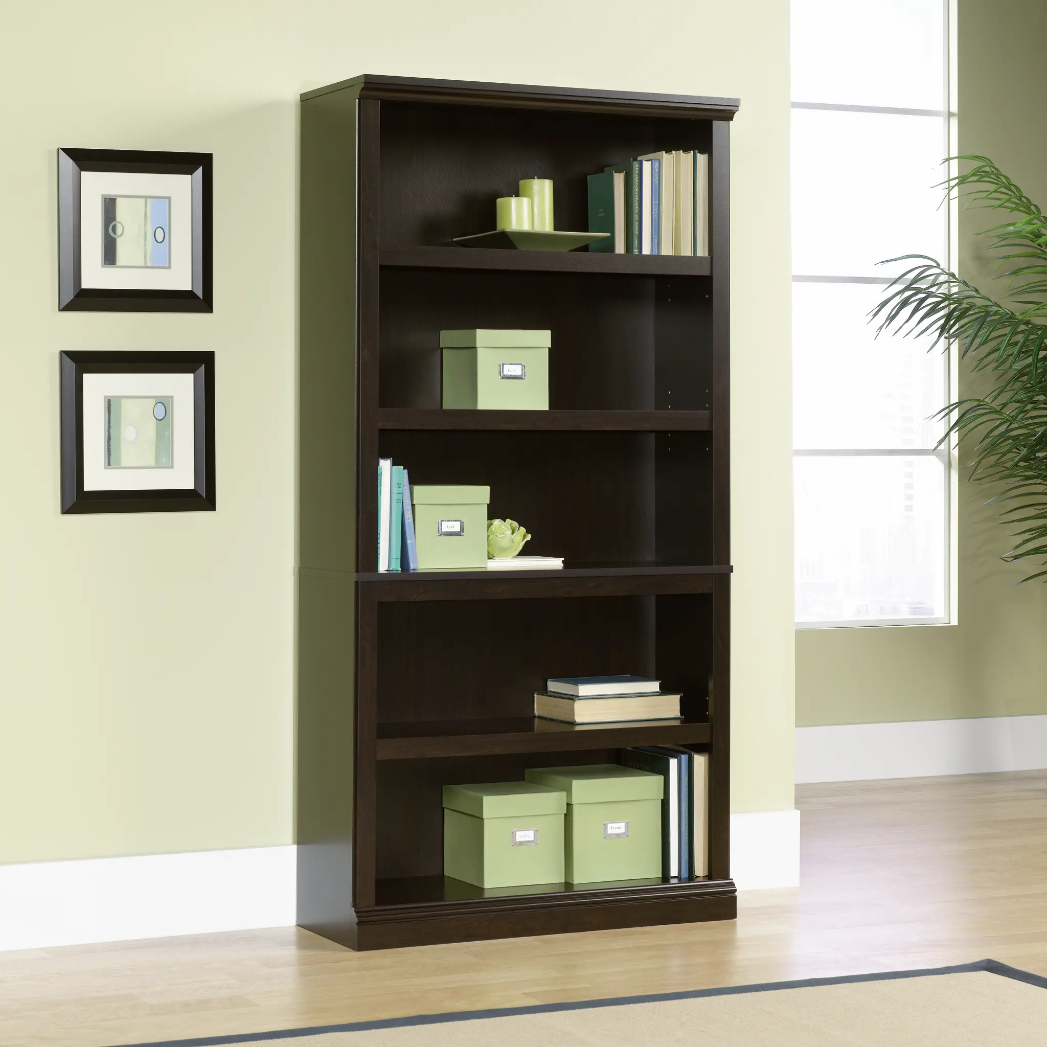 Jamocha 5-Shelf Bookcase - Storage