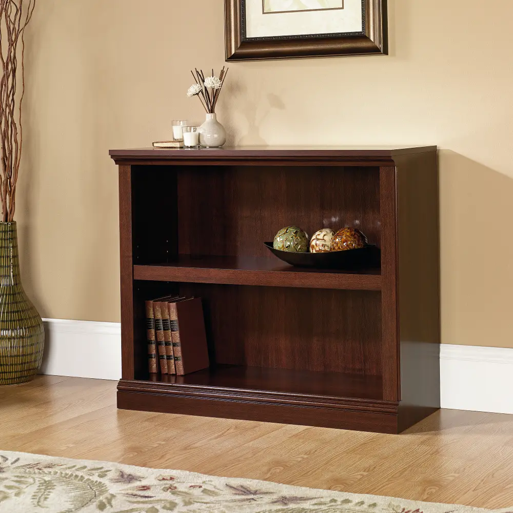 Cherry 2-Shelf Bookcase - Storage-1