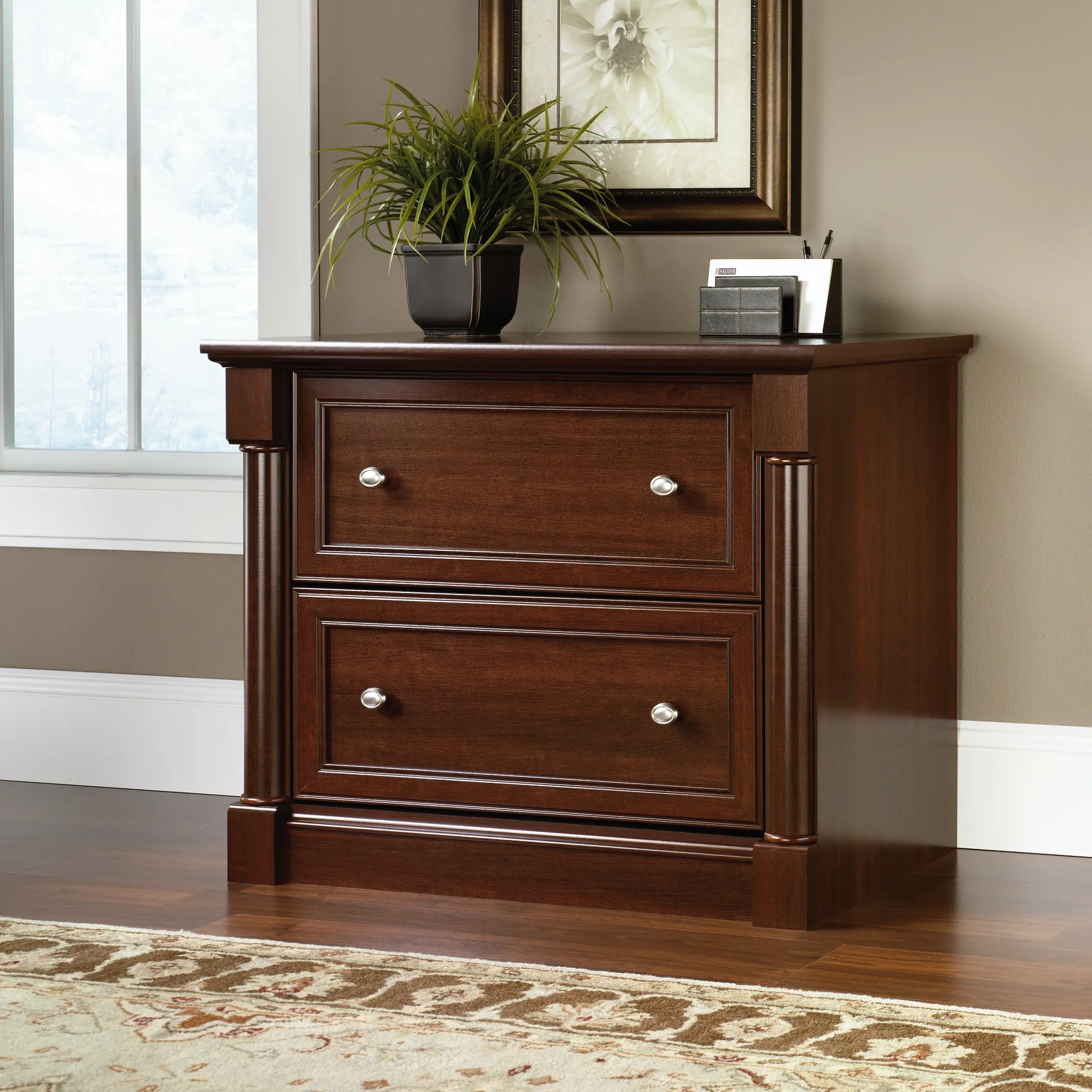 412015 Palladia Cherry 2 Drawer Lateral File Cabinet sku 412015