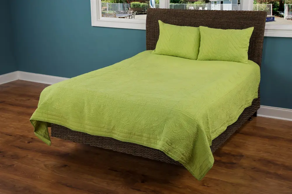 Lime King Quilt - Moroccan Fling Bedding Collection-1