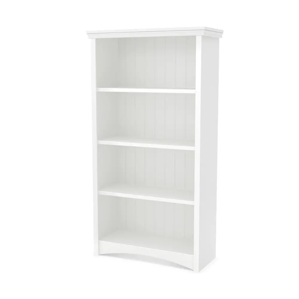 7360767 White 4- Shelf Bookcase - Gascony-1