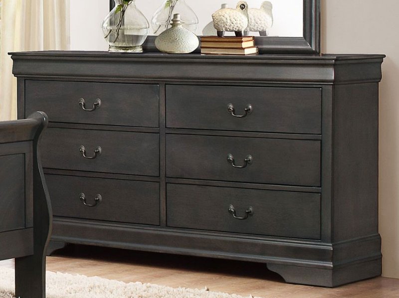 Mayville Slate Gray Dresser