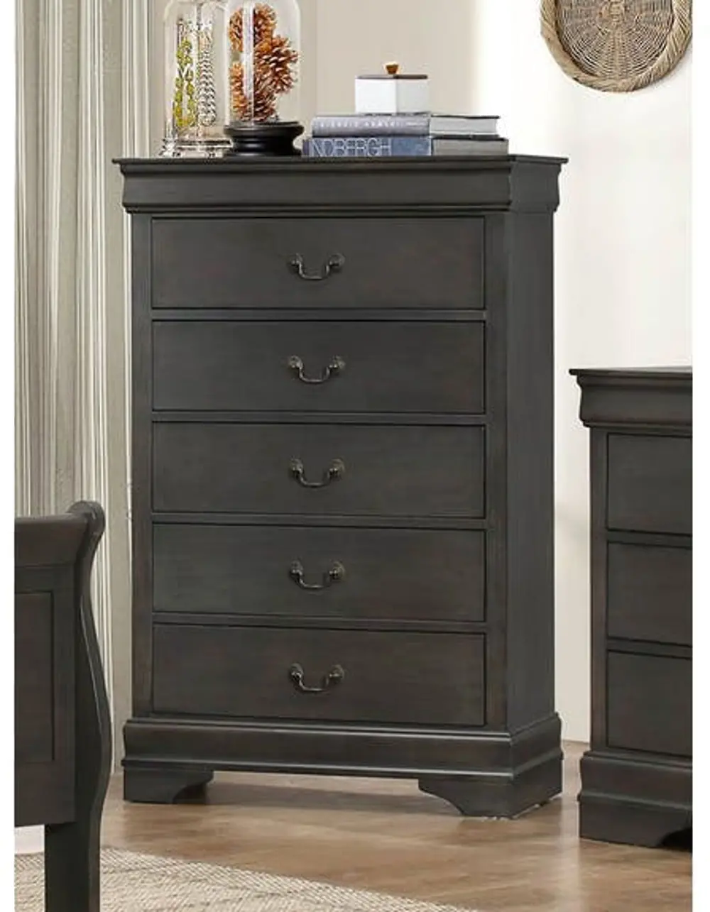 Mayville Gray Chest of Drawers-1