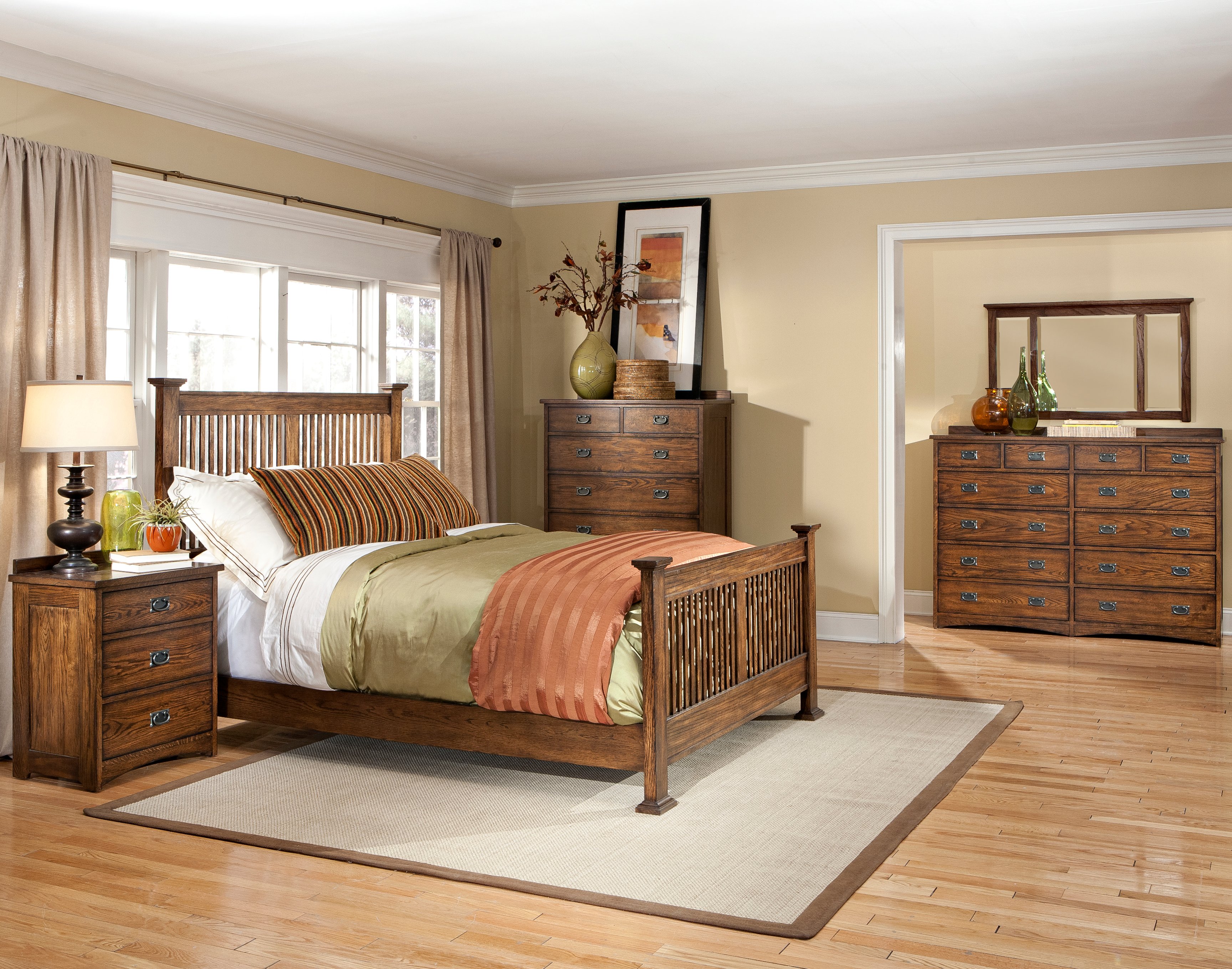 Mission Oak 4 Piece Queen Bedroom Set Park Rc Willey Mission Oak 4 Piece Queen Bedroom Set Park Rc Willey Furniture