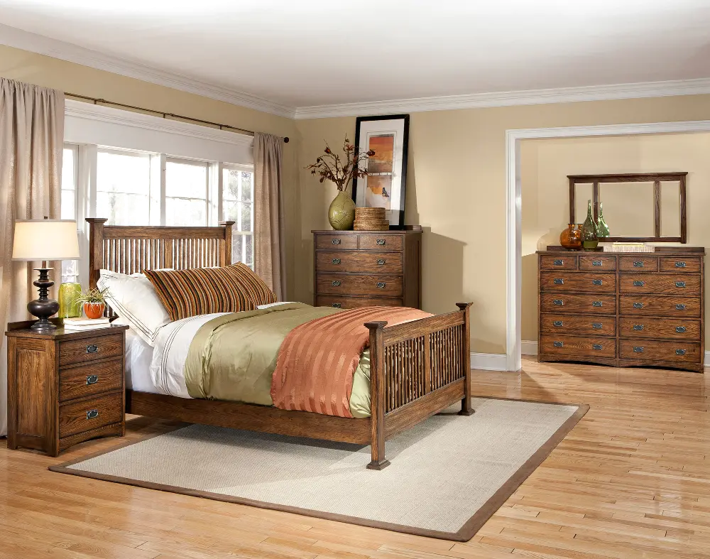 Oak Park 4 Piece King Bedroom Set-1