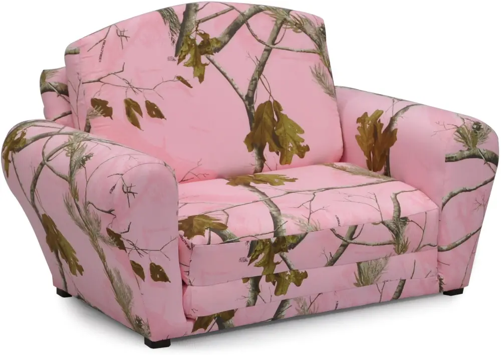 Pink Camouflage Sleepover Sofa - Real Tree-1