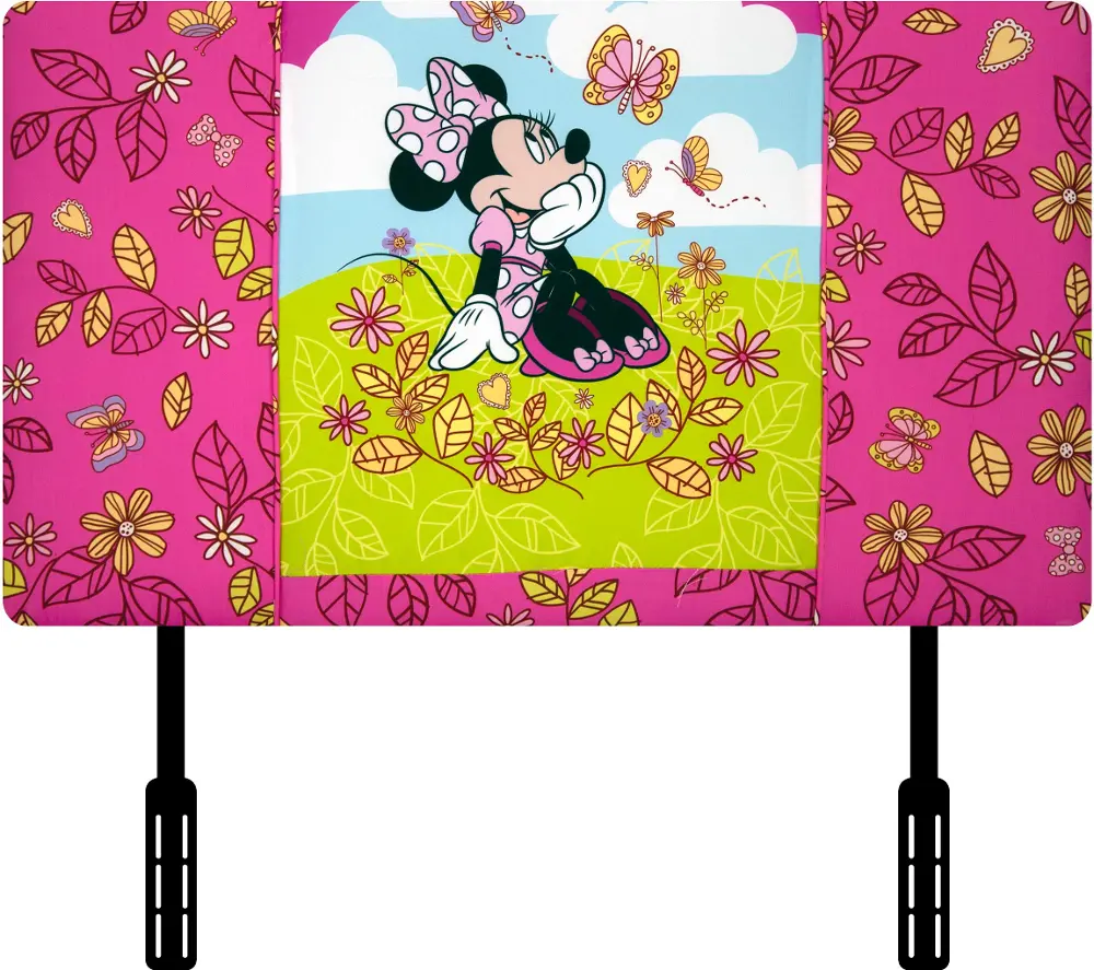 Disney Cuddly Cuties Upholstered Twin Headboard - Minnie Mouse-1