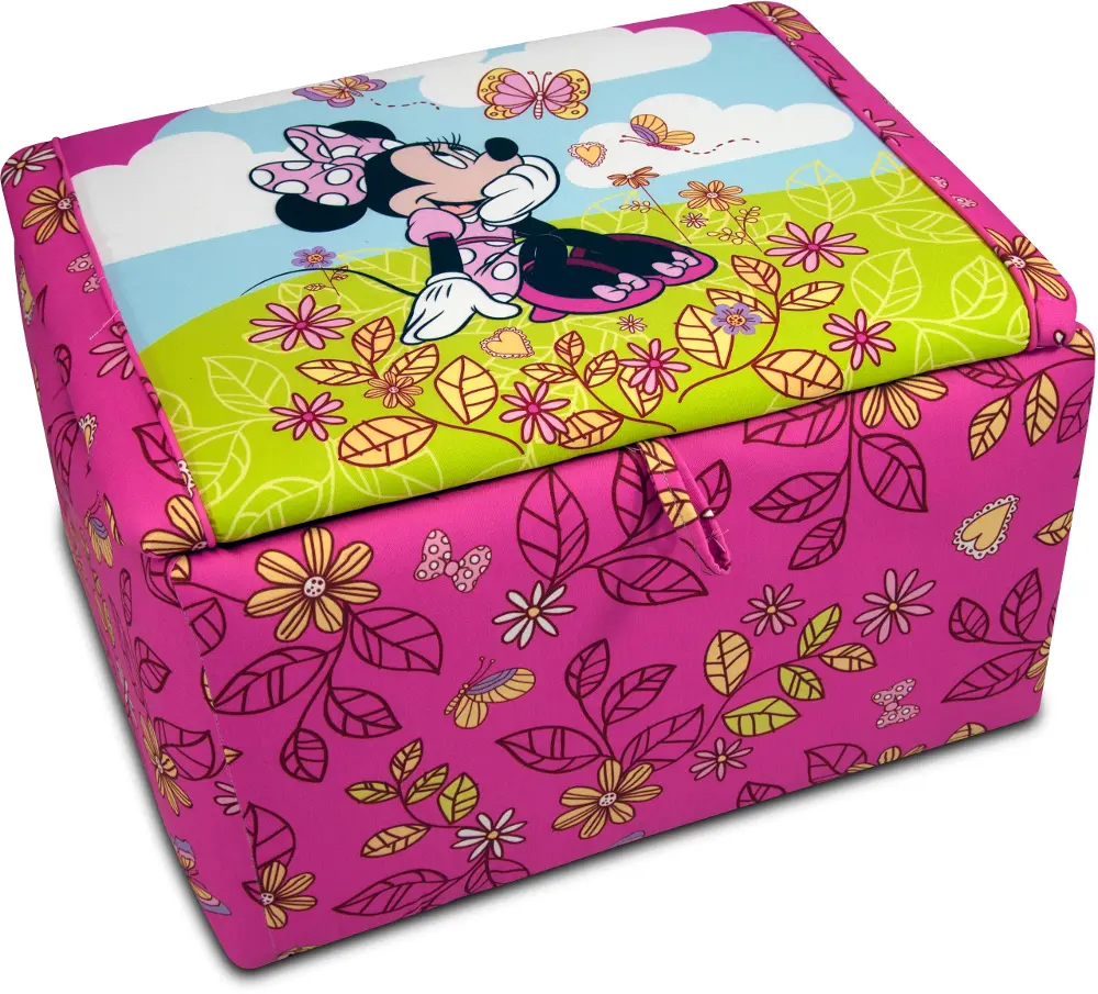 Disney's Cuddly Cuties Upholstered Storage Box -  Minnie Mouse-1