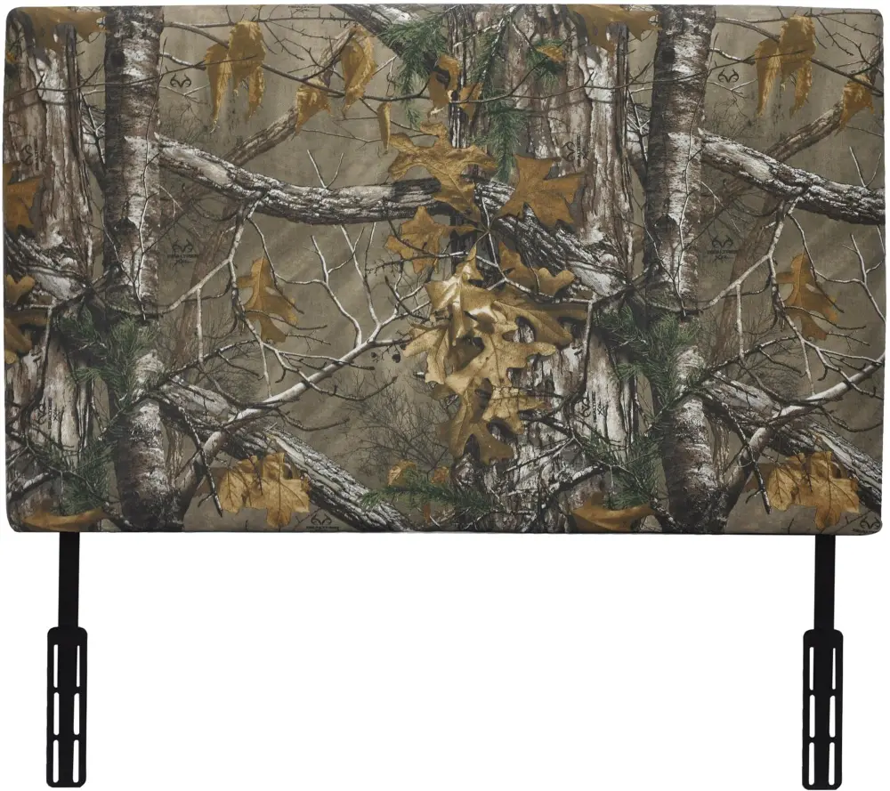 Woodsy Camouflage Upholstered Twin Headboard - Real Tree-1