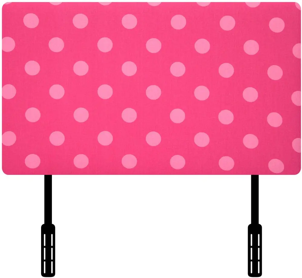 Pink Upholstered Twin Headboard-1