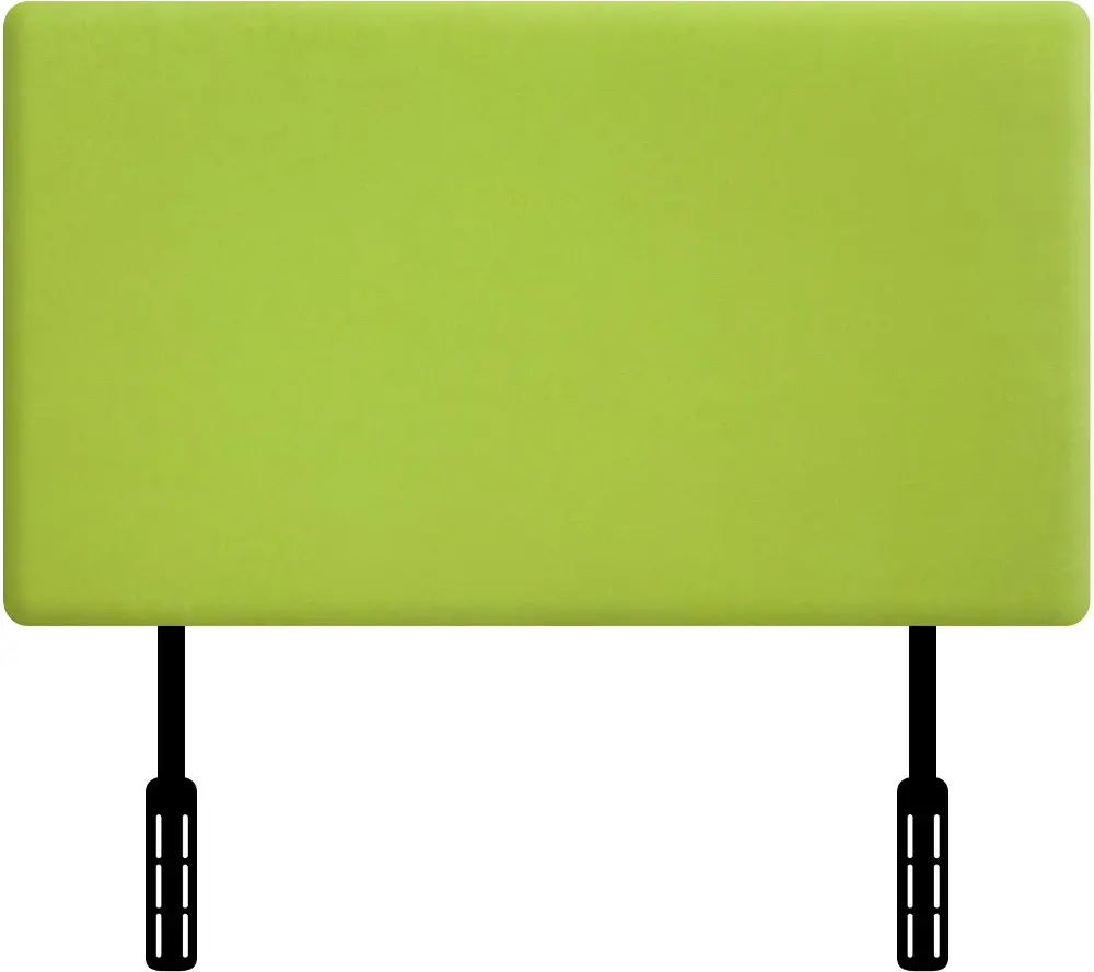 Lime Green Upholstered Twin Headboard-1