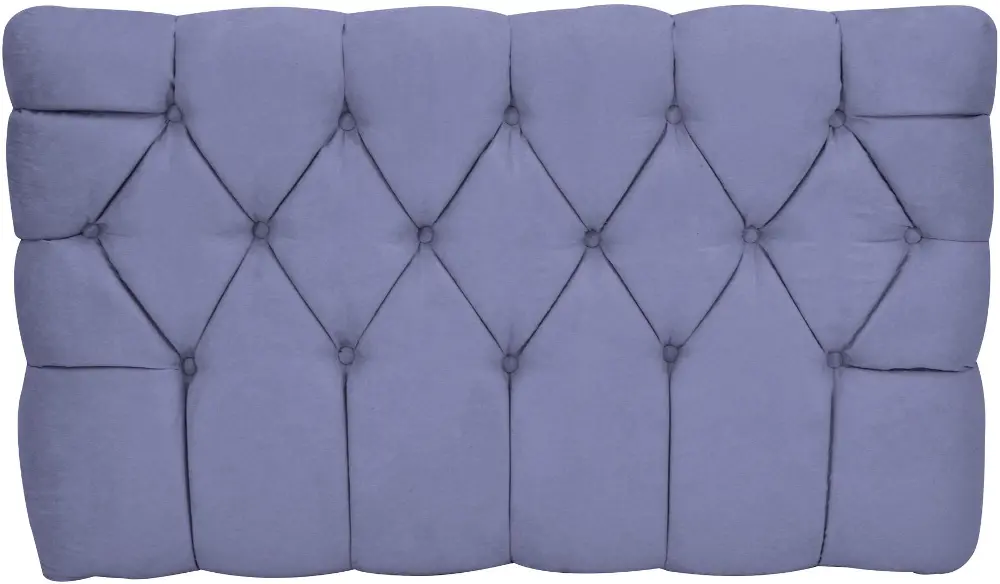 Grape Purple Tufted Upholstered Twin Headboard - Meridia-1