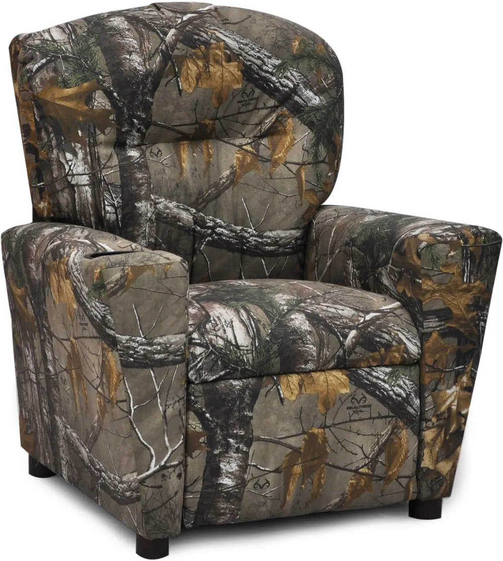 Woodsy Camouflage Kids Recliner - Real Tree-1