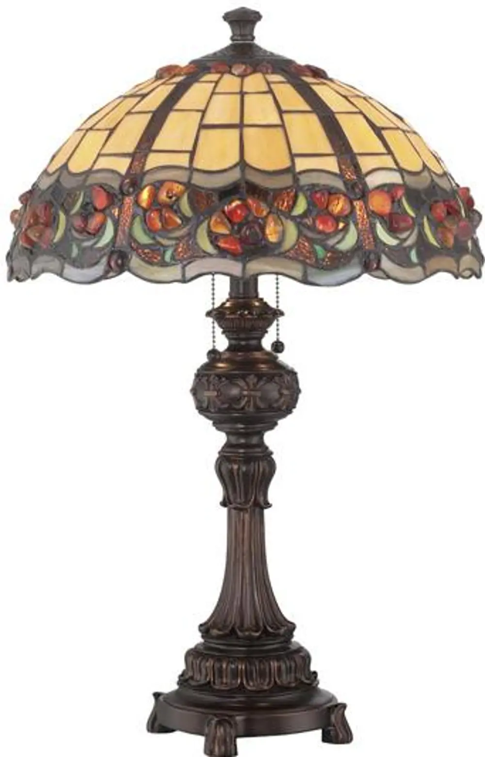 Deana Bronze Tiffany Table Lamp-1