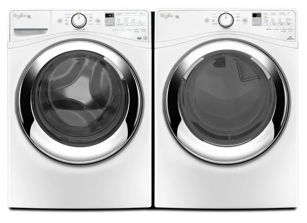 KIT Whirlpool Electric Steam Front Load Washer and Dryer Pair-1