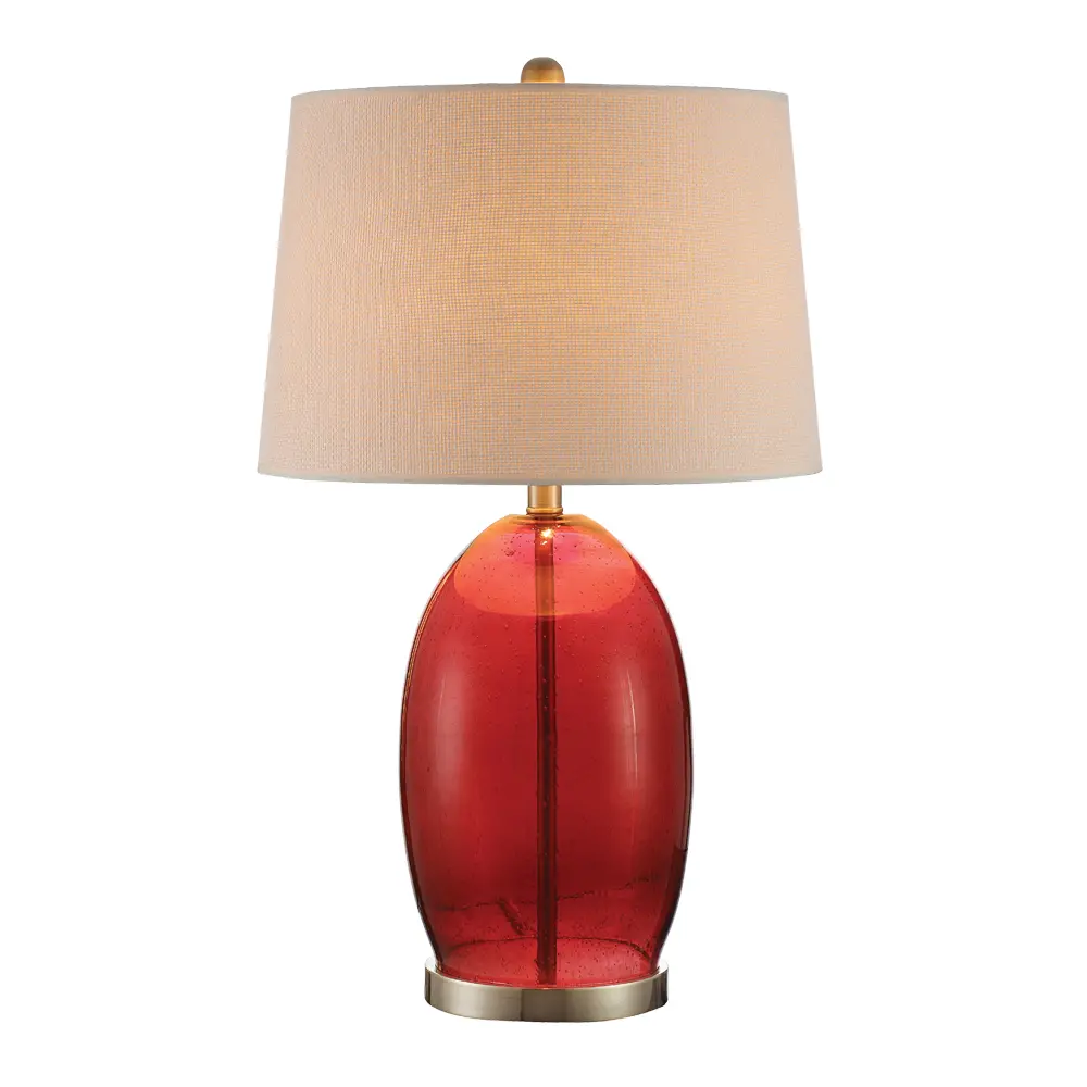 G2168RD/RED Red Glass Table Lamp-1