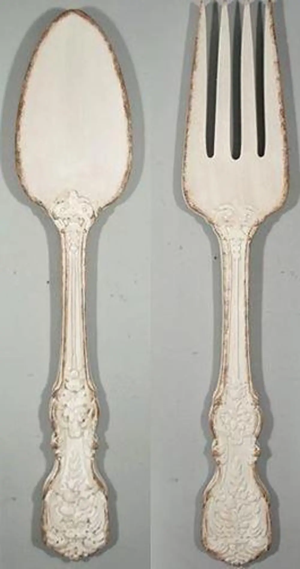 Distressed Fork and Spoon Wall Decor-1