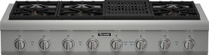 Top Rated Gas Cooktops For Rc Willey Furniture Pcg486nl Thermador 48 Inch Professional Series Rangetop Stainless Steel