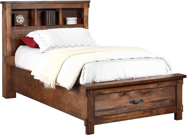 A New Storage Bed From Rc Willey Rustic Brown Twin Storage Bed Jessie